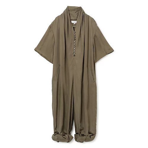 【アキラナカ/AKIRANAKA】のDrape neck padded hem combinaison 人気、トレンドファッション・服の通販 founy(ファニー) 　ファッション　Fashion　レディースファッション　Fashion for Women　エレガント 上品　Elegant　コンビネゾン　Jumpsuit, All-in-One　ドレープ　Drape, Draping Fabric　リュクス　Luxury, Elegant, High-End, Chic　ワイド　Wide, Wide Fit　 other-1|ID: prp329100004551293 ipo3291000000032705190