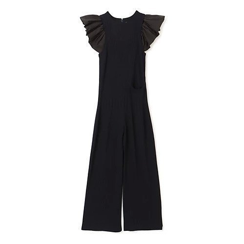 【トーガ/TOGA】のWide rib knit jumpsuit インテリア・キッズ・メンズ・レディースファッション・服の通販 founy(ファニー) 　ファッション　Fashion　レディースファッション　Fashion for Women　トップス・カットソー　Cut & Sew Tops　ニット　Knit Tops & Sweaters　2022年　2022　2022 春夏 S/S　Spring/Summer 2022 SS22　ギャザー　Gathered, Ruffled　コンビ　Combo, Combination Style　スーツ　Suit, Formalwear　ワイドリブ　Wide Rib, Wide Ribbed Knit　navy|ID: prp329100004551295 ipo3291000000032705182