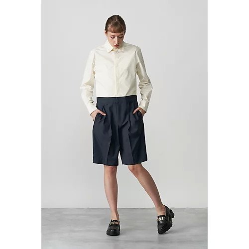 【オーバーコート/OVERCOAT】のTAILORED JUMPSUIT WITH SHIRT COLLAR 人気、トレンドファッション・服の通販 founy(ファニー) 　ファッション　Fashion　レディースファッション　Fashion for Women　トップス・カットソー　Cut & Sew Tops　シャツ・ブラウス・オフィスカジュアル　Elegant Blouses & Button-Ups　2023年　2023　2023春夏・S/S　Spring/Summer 2023 SS23　ギャザー　Gathered, Ruffled　ショート　Short, Short Length　スーツ　Suit, Formalwear　ドッキング　Docking, Mixed Material　ビジネス 仕事 通勤　Business / Work / Commuting　リラックス　Relax, Relaxed Fit　定番　Standard, Basic Item　楽ちん　Easy Fit, Comfortable　other-2|ID: prp329100004551296 ipo3291000000033513652