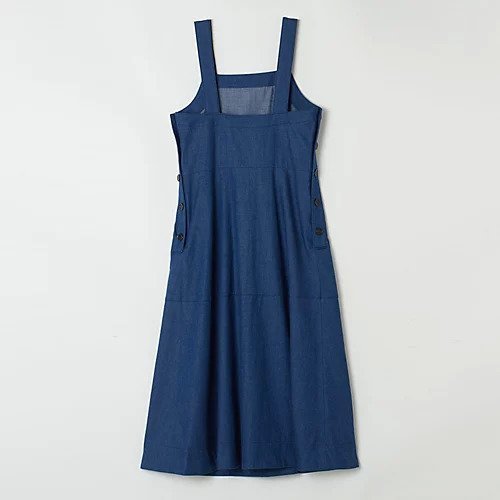 【シンメ/SINME】のデニムオーバーオールワンピース 人気、トレンドファッション・服の通販 founy(ファニー) 　ファッション　Fashion　レディースファッション　Fashion for Women　ワンピース　Dresses　ガーリー　Girly, Feminine Style　ロング　Long, Long-Length　洗える　Machine Washable　other-2|ID: prp329100004551297 ipo3291000000032634744