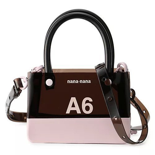 【ナナナナ/NaNa-NaNa】のPVC OPAQUE A6 BAG インテリア・キッズ・メンズ・レディースファッション・服の通販 founy(ファニー) 　ファッション　Fashion　レディースファッション　Ladies' Fashion Online　バッグ　Bag　ショルダー　Shoulder　ハンド　Hand　ラップ　Wrap　BLACK&#215; LIGHT PINK|ID: prp329100004551362 ipo3291000000032634876