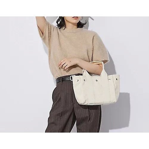 【シンゾーン/Shinzone】のUSEFUL TOTE BAG(SMALL) インテリア・キッズ・メンズ・レディースファッション・服の通販 founy(ファニー) https://founy.com/ ファッション Fashion レディースファッション Fashion for Women バッグ Bags スクエア Square, Square Shape スタイリッシュ Stylish, Fashionable ドット Polka Dot, Dot Pattern ポケット Pocket, Pocket Detail |ID: prp329100004551389 ipo3291000000034618845