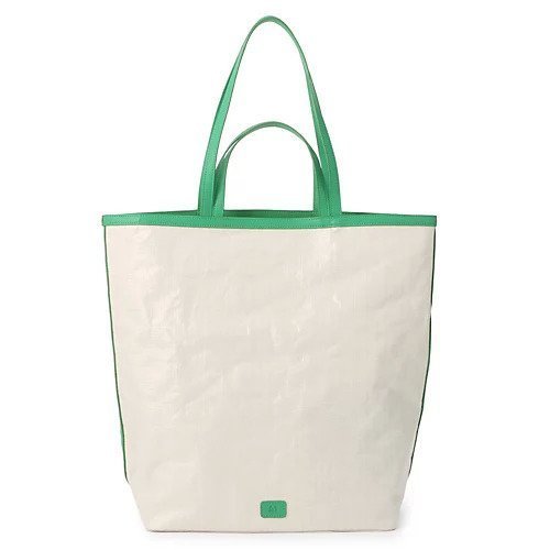 【アンドミューク/&MyuQ】のTERRY ポリプロピレンバッグ インテリア・キッズ・メンズ・レディースファッション・服の通販 founy(ファニー) 　ファッション　Fashion　レディースファッション　WOMEN　バッグ　Bag　ポーチ　Pouch　OFF WHITE&#215;GREEN|ID: prp329100004551403 ipo3291000000032168491