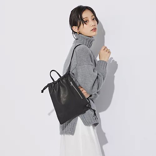 【モルミルス/MORMYRUS】のレザー巾着バッグ インテリア・キッズ・メンズ・レディースファッション・服の通販 founy(ファニー) https://founy.com/ ファッション Fashion レディースファッション WOMEN バッグ Bag ジップ Zip フロント Front 巾着 Purse |ID: prp329100004551456 ipo3291000000032168792