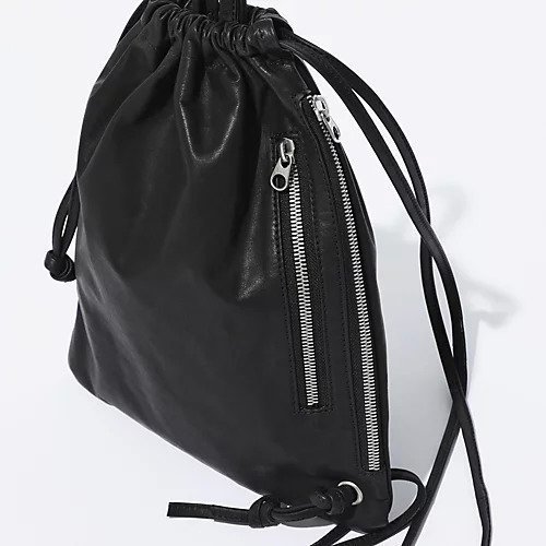 【モルミルス/MORMYRUS】のレザー巾着バッグ 人気、トレンドファッション・服の通販 founy(ファニー) 　ファッション　Fashion　レディースファッション　WOMEN　バッグ　Bag　ジップ　Zip　フロント　Front　巾着　Purse　other-2|ID: prp329100004551456 ipo3291000000032168794