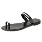 【ファビオ ルスコーニ/FABIO RUSCONI】の親指ビジューサンダル 人気、トレンドファッション・服の通販 founy(ファニー) ファッション Fashion レディースファッション Fashion for Women クリスタル Crystal, Swarovski ビジュー Bijou, Jewel-like Accent フラット Flat, Flat Shoes thumbnail ブラック|ID: prp329100004551480 ipo3291000000034619102