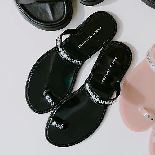 【ファビオ ルスコーニ/FABIO RUSCONI】の親指ビジューサンダル 人気、トレンドファッション・服の通販 founy(ファニー) 　ファッション　Fashion　レディースファッション　Fashion for Women　クリスタル　Crystal, Swarovski　ビジュー　Bijou, Jewel-like Accent　フラット　Flat, Flat Shoes　other-3|ID: prp329100004551480 ipo3291000000034898942