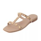 【イル サンダロ オブ カプリ/il Sandalo of Capri】のスタッズサンダル 人気、トレンドファッション・服の通販 founy(ファニー) ファッション Fashion レディースファッション Ladies' Fashion Online サンダル Sandals スタッズ Studs フラット Flat thumbnail BEIGE|ID: prp329100004551499 ipo3291000000032635685