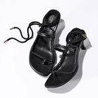 【リュニック エ モア/L'unique et moi】のZoe 5.5cmヒールトングサンダル 人気、トレンドファッション・服の通販 founy(ファニー) ファッション Fashion レディースファッション WOMEN エレガント 上品 Elegant サンダル Sandals ツイスト Twist thumbnail Black|ID: prp329100004551512 ipo3291000000032358048