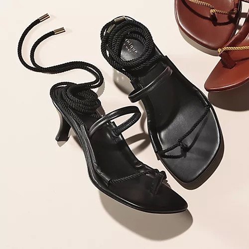 【リュニック エ モア/L'unique et moi】のZoe 5.5cmヒールトングサンダル 人気、トレンドファッション・服の通販 founy(ファニー) 　ファッション　Fashion　レディースファッション　Fashion for Women　エレガント 上品　Elegant　サンダル　Sandals, Summer Shoes　ツイスト　Tweed, Tweed Fabric　other-2|ID: prp329100004551512 ipo3291000000034899221