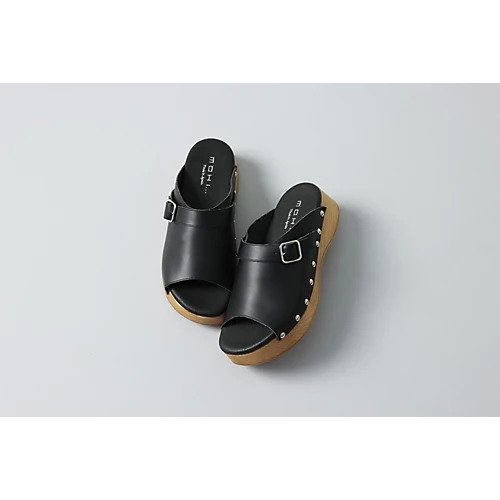 【モヒ/MOHI】のオープントゥベルテッドサボ 人気、トレンドファッション・服の通販 founy(ファニー) 　ファッション　Fashion　レディースファッション　Ladies' Fashion Online　ウッド　Wood　サンダル　Sandals　スタッズ　Studs　ソックス　Socks　人気　Popularity　夏　Summer　other-3|ID: prp329100004551518 ipo3291000000032635536