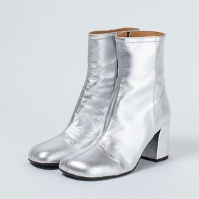 【ファビオ ルスコーニ/FABIO RUSCONI】のシルバーブーツ 人気、トレンドファッション・服の通販 founy(ファニー) ファッション Fashion レディースファッション WOMEN シルバー Silver ミドル Middle ラウンド Round |ID:prp329100004551655