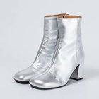 【ファビオ ルスコーニ/FABIO RUSCONI】のシルバーブーツ 人気、トレンドファッション・服の通販 founy(ファニー) ファッション Fashion レディースファッション WOMEN シルバー Silver ミドル Middle ラウンド Round thumbnail シルバー|ID: prp329100004551655 ipo3291000000032358362