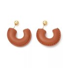【レジーナピョウ/REJINA PYO】のMini Leather Hoops LIQUID RUST|ID: prp329100004551963 ipo3291000000032171370