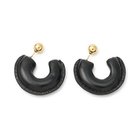 【レジーナピョウ/REJINA PYO】のMini Leather Hoops LIQUID BLACK|ID: prp329100004551963 ipo3291000000032171373