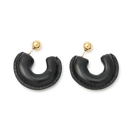 【レジーナピョウ/REJINA PYO】のMini Leather Hoops インテリア・キッズ・メンズ・レディースファッション・服の通販 founy(ファニー) 　ファッション　Fashion　レディースファッション　WOMEN　ワンピース　Dress　モチーフ　Motif　LIQUID BLACK|ID: prp329100004551963 ipo3291000000032171373