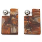 【トーガ プルラ/TOGA PULLA】のMarble pierced earrings brown|ID: prp329100004551965 ipo3291000000032705743