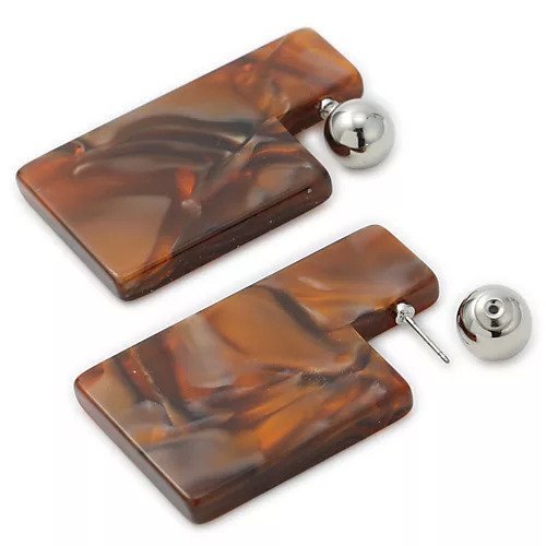 【トーガ プルラ/TOGA PULLA】のMarble pierced earrings 人気、トレンドファッション・服の通販 founy(ファニー) 　ファッション　Fashion　レディースファッション　Fashion for Women　ジュエリー　Jewelry　ファッションリング　Fashion Rings　イヤリング・フープ・ドロップタイプ　Hoop, Drop & Clip Earrings　2022年　2022　2022 春夏 S/S　Spring/Summer 2022 SS22　プレート　Plate, Dish　マーブル　Marble, Marble Pattern　メタル　Metal, Metal Parts　今季　This Season, Current Season　other-2|ID: prp329100004551965 ipo3291000000034162648