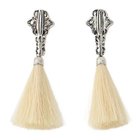 【トーガ トゥ/TOGA TOO】のMetal fringe earrings WHITE|ID: prp329100004551983 ipo3291000000033514532