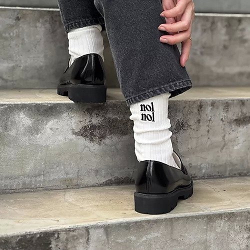 【ノーリーズ/NOLLEY'S】の【nolnol/ノルノル】ロゴリブソックス 人気、トレンドファッション・服の通販 founy(ファニー) 　ファッション　Fashion　レディースファッション　WOMEN　ソックス　Socks　ソックス　Socks　other-2|ID: prp329100004552027 ipo3291000000032171647