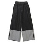 【リヴィントーン/LIVINGTONE】のDOLK - Turn up long 人気、トレンドファッション・服の通販 founy(ファニー) ファッション Fashion レディースファッション Fashion for Women 2023年 2023 2023-2024秋冬・A/W Autumn/Winter 2023–24 AW23–24 デニム Denim, Jeans Material ポケット Pocket, Pocket Detail ワイド Wide, Wide Fit 洗える Machine Washable thumbnail BLACKxWHITE|ID: prp329100004552031 ipo3291000000034618204