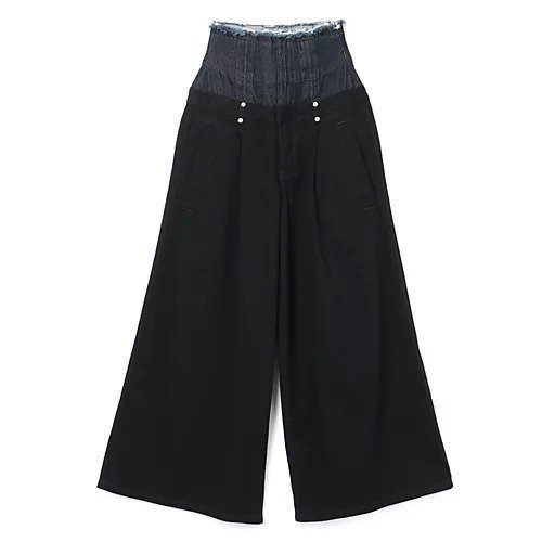 【リヴィントーン/LIVINGTONE】のCHRISTINA - With corset 人気、トレンドファッション・服の通販 founy(ファニー) 　ファッション　Fashion　レディースファッション　Fashion for Women　セットアップ　Matching Sets　2023年　2023　2023-2024秋冬・A/W　Autumn/Winter 2023–24 AW23–24　コルセット　Corset, Bustier　デニム　Denim, Jeans Material　パッチ　Patch, Appliqué　フレア　Flare, Flared　ロング　Long, Long-Length　ワイド　Wide, Wide Fit　今季　This Season, Current Season　洗える　Machine Washable　 other-1|ID: prp329100004552037 ipo3291000000034618207