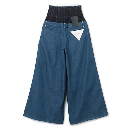 【リヴィントーン/LIVINGTONE】のCHRISTINA - With corset 人気、トレンドファッション・服の通販 founy(ファニー) 　ファッション　Fashion　レディースファッション　Fashion for Women　セットアップ　Matching Sets　2023年　2023　2023-2024秋冬・A/W　Autumn/Winter 2023–24 AW23–24　コルセット　Corset, Bustier　デニム　Denim, Jeans Material　パッチ　Patch, Appliqué　フレア　Flare, Flared　ロング　Long, Long-Length　ワイド　Wide, Wide Fit　今季　This Season, Current Season　洗える　Machine Washable　other-2|ID: prp329100004552037 ipo3291000000034618210