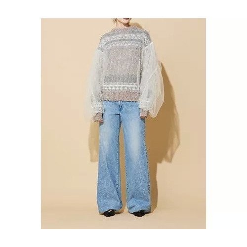 【タナカ/TANAKA】のWIDE JEAN TROUSERS 人気、トレンドファッション・服の通販 founy(ファニー) 　ファッション　Fashion　レディースファッション　WOMEN　2024年　2024　2024-2025秋冬・A/W　Aw/Autumn/Winter/Fw/Fall/2024-2025　ストレート　Straight　デニム　Denim　フロント　Front　ブリーチ　Bleach　プレミアム　Premium　ワイド　Wide　other-2|ID: prp329100004552053 ipo3291000000032352941