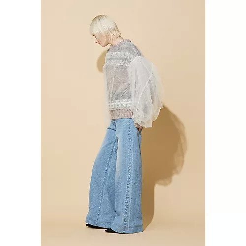 【タナカ/TANAKA】のWIDE JEAN TROUSERS 人気、トレンドファッション・服の通販 founy(ファニー) 　ファッション　Fashion　レディースファッション　WOMEN　2024年　2024　2024-2025秋冬・A/W　Aw/Autumn/Winter/Fw/Fall/2024-2025　ストレート　Straight　デニム　Denim　フロント　Front　ブリーチ　Bleach　プレミアム　Premium　ワイド　Wide　other-3|ID: prp329100004552053 ipo3291000000032352942