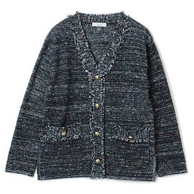 【スアデオ/suadeo】 ニットツイードジャケット人気、トレンドファッション・服の通販 founy(ファニー) ファッション Fashion レディースファッション WOMEN アウター Coat Outerwear ジャケット Jackets カットソー Cut And Sew カーディガン Cardigan ジャケット Jacket スリット Slit ツイード Tweed フリンジ Fringe ボトム Bottom ポケット Pocket メタル Metal 日本製 Made In Japan |ID:prp329100004552084