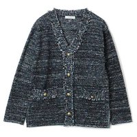 【スアデオ/suadeo】のニットツイードジャケット 人気、トレンドファッション・服の通販 founy(ファニー) ファッション Fashion レディースファッション Ladies' Fashion Online アウター Coat Outerwear ジャケット Jackets カットソー Cut And Sew カーディガン Cardigan ジャケット Jacket スリット Slit ツイード Tweed フリンジ Fringe ボトム Bottom ポケット Pocket メタル Metal 日本製 Made In Japan |ID:prp329100004552084
