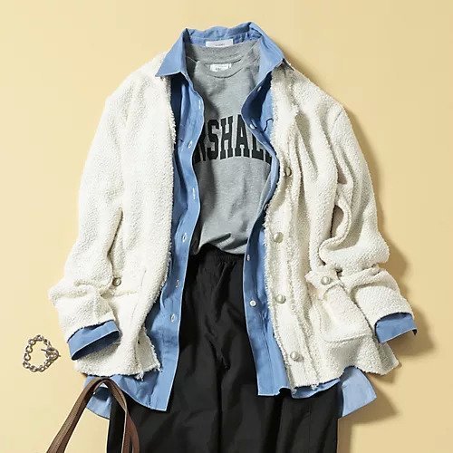 【スアデオ/suadeo】のニットツイードジャケット 人気、トレンドファッション・服の通販 founy(ファニー) 　ファッション　Fashion　レディースファッション　Fashion for Women　アウター　Coat / Outerwear Collection　レディースジャケット・軽アウター　Jackets　カットソー　Cut and Sewn Top　カーディガン　Cardigan, Knitwear　ジャケット　Jacket, Outerwear　スリット　Slit, Slit Detail　ツイード　Twill, Twill Weave　フリンジ　Fringe, Tassel　ボトム　Bottoms, Lower Wear　ポケット　Pocket, Pocket Detail　メタル　Metal, Metal Parts　日本製　Made In Japan　other-2|ID: prp329100004552084 ipo3291000000032638967