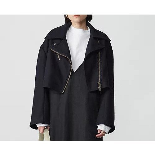 【コグ ザビッグスモーク/COGTHEBIGSMOKE】のISA BIKER JACKET インテリア・キッズ・メンズ・レディースファッション・服の通販 founy(ファニー) 　ファッション　Fashion　レディースファッション　Fashion for Women　アウター　Coat / Outerwear Collection　レディースジャケット・軽アウター　Jackets　ショート　Short, Short Length　ジャケット　Jacket, Outerwear　メルトン　Melton, Heavy Wool　ライダース　Riders　MIDNIGHT|ID: prp329100004552086 ipo3291000000034620714