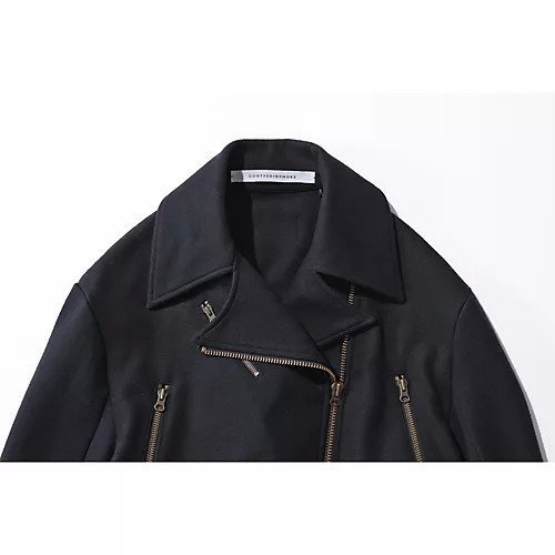 【コグ ザビッグスモーク/COGTHEBIGSMOKE】のISA BIKER JACKET 人気、トレンドファッション・服の通販 founy(ファニー) 　ファッション　Fashion　レディースファッション　Fashion for Women　アウター　Coat / Outerwear Collection　レディースジャケット・軽アウター　Jackets　ショート　Short, Short Length　ジャケット　Jacket, Outerwear　メルトン　Melton, Heavy Wool　ライダース　Riders　other-2|ID: prp329100004552086 ipo3291000000034620715