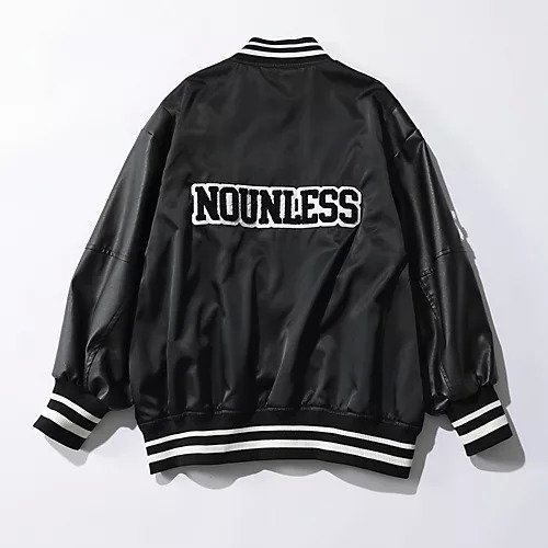 【ナウンレス/NOUNLESS】のNOUNLESS NYLON STADIUM JUMPER 人気、トレンドファッション・服の通販 founy(ファニー) 　ファッション　Fashion　レディースファッション　Fashion for Women　2024年　2024　2024春夏・S/S　Spring/Summer 2024 SS24　インナー　Innerwear　グラフィック　Graphic, Graphic Design　ドッキング　Docking, Mixed Material　フェイクレザー　Faux Leather, PU Leather　軽量　Lightweight, Ultra Light　other-3|ID: prp329100004552102 ipo3291000000034620664