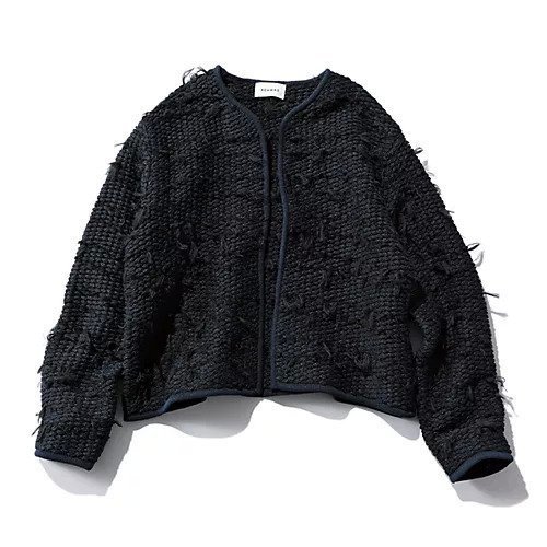 【アダワス/ADAWAS】のFRENGE TWEED JACKET 人気、トレンドファッション・服の通販 founy(ファニー) 　ファッション　Fashion　レディースファッション　WOMEN　アウター　Coat Outerwear　ジャケット　Jackets　エレガント 上品　Elegant　ショート　Short　フリンジ　Fringe　別注　Special Order　other-3|ID: prp329100004552108 ipo3291000000032171999