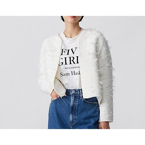 【アダワス/ADAWAS】のFRENGE TWEED JACKET インテリア・キッズ・メンズ・レディースファッション・服の通販 founy(ファニー) ファッション Fashion レディースファッション Fashion for Women アウター Coat / Outerwear Collection レディースジャケット・軽アウター Jackets エレガント 上品 Elegant ショート Short, Short Length フリンジ Fringe, Tassel 別注 Limited Edition, Custom Order MILK|ID: prp329100004552108 ipo3291000000034620674