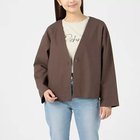 【トゥエルブクローゼット/12closet】の【洗える】リネンコンパクトジャケット 人気、トレンドファッション・服の通販 founy(ファニー) ファッション Fashion レディースファッション WOMEN アウター Coat Outerwear ジャケット Jackets ショルダー Shoulder ショート Short シンプル Simple ジャケット Jacket ドロップ Drop 夏 Summer 洗える Washable thumbnail ダークブラウン|ID: prp329100004552122 ipo3291000000032172053