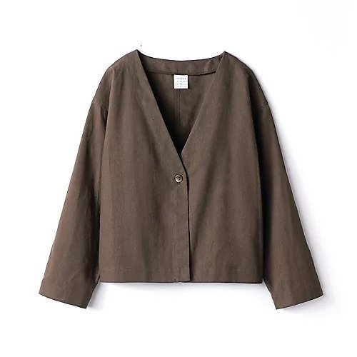 【トゥエルブクローゼット/12closet】の【洗える】リネンコンパクトジャケット 人気、トレンドファッション・服の通販 founy(ファニー) 　ファッション　Fashion　レディースファッション　WOMEN　アウター　Coat Outerwear　ジャケット　Jackets　ショルダー　Shoulder　ショート　Short　シンプル　Simple　ジャケット　Jacket　ドロップ　Drop　夏　Summer　洗える　Washable　other-2|ID: prp329100004552122 ipo3291000000032172057