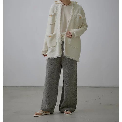 【アダワス/ADAWAS】のニットツイードジャケット 人気、トレンドファッション・服の通販 founy(ファニー) 　ファッション　Fashion　レディースファッション　WOMEN　アウター　Coat Outerwear　ジャケット　Jackets　ツイード　Tweed　 other-1|ID: prp329100004552130 ipo3291000000032172105