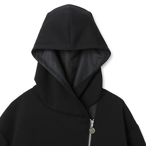【マルシャル テル/MARECHAL TERRE】のZIP HOOD パーカー 人気、トレンドファッション・服の通販 founy(ファニー) 　ファッション　Fashion　レディースファッション　Ladies' Fashion Online　トップス・カットソー　Tops/Tshirt　パーカ　Sweats　ギャザー　Gather　コーティング　Coating　軽量　Lightweight　ショルダー　Shoulder　ジップ　Zip　ストレッチ　Stretch　スリット　Slit　タフタ　Taffeta　ダウン　Down　チャーム　Charm　ドッキング　Docking　ドロップ　Drop　バランス　Balance　パーカー　Hoodie　フロント　Front　ベーシック　Basic　ポケット　Pocket　ヨーク　Yoke　ライダース　Riders　リブニット　Rib Knit　other-3|ID: prp329100004552149 ipo3291000000032631922
