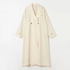 【クラネ/CLANE】のBACK GATHER DRESS TRENCH COAT アイボリー|ID: prp329100004552152 ipo3291000000034758680