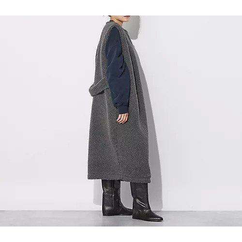 【アダワス/ADAWAS】のBOA LONG GILET 人気、トレンドファッション・服の通販 founy(ファニー) 　ファッション　Fashion　レディースファッション　WOMEN　アウター　Coat Outerwear　トップス・カットソー　Tops/Tshirt　ベスト/ジレ　Gilets/Vests　フロント　Front　ベスト　Vest　ポケット　Pocket　ロング　Long　other-3|ID: prp329100004552170 ipo3291000000032172310
