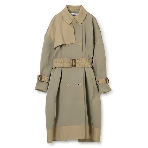 【マラミュート/MALAMUTE】のpleated trench coat インテリア・キッズ・メンズ・レディースファッション・服の通販 founy(ファニー) 　ファッション　Fashion　レディースファッション　WOMEN　アウター　Coat Outerwear　コート　Coats　トレンチコート　Trench Coats　エレガント 上品　Elegant　ギャザー　Gather　フレア　Flare　BEIGE|ID: prp329100004552177 ipo3291000000032172338