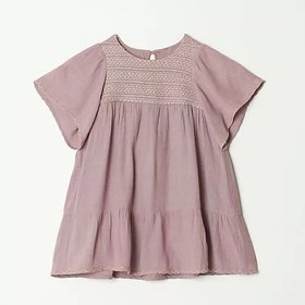 【オージュ/ooju / KIDS】の【洗える】刺繍ワンピース 人気、トレンドファッション・服の通販 founy(ファニー) ファッション Fashion キッズファッション KIDS Children’s Clothing ワンピース Dress/Kids おすすめ Recommend シャーリング Shirring ティアードワンピース Tiered Dress パープル Purple フレア Flare 別注 Special Order 洗える Washable |ID:prp329100004552202
