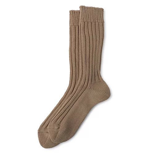 【リノ/LENO / MEN】のCOTTON RIB SOCKS 【BIG】 インテリア・キッズ・メンズ・レディースファッション・服の通販 founy(ファニー) 　ファッション　Fashion　メンズファッション　Men's Style Online　アンティーク　Antique　ギフト プレゼント　Gift Present　定番　Standard　CAFE AU LAIT|ID: prp329100004552207 ipo3291000000032639860