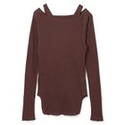 【クワギ/QUWAGI】のHEMP LAYERED TEE 人気、トレンドファッション・服の通販 founy(ファニー) ファッション Fashion レディースファッション WOMEN タンク Tank バランス Balance 洗える Washable 長袖 Long Sleeve thumbnail BROWN|ID: prp329100004553148 ipo3291000000032349147