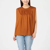 【トゥエルブクローゼット/12closet】の【洗える】ギャザーノースリーブT 人気、トレンドファッション・服の通販 founy(ファニー) ファッション Fashion レディースファッション WOMEN トップス・カットソー Tops/Tshirt キャミソール / ノースリーブ No Sleeves ギャザー Gather クール Cool ドレープ Drape ノースリーブ No Sleeve フェミニン Feminine ボックス Box 洗える Washable |ID:prp329100004553150