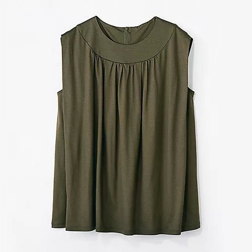 【トゥエルブクローゼット/12closet】の【洗える】ギャザーノースリーブT 人気、トレンドファッション・服の通販 founy(ファニー) 　ファッション　Fashion　レディースファッション　WOMEN　トップス・カットソー　Tops/Tshirt　キャミソール / ノースリーブ　No Sleeves　ギャザー　Gather　クール　Cool　ドレープ　Drape　ノースリーブ　No Sleeve　フェミニン　Feminine　ボックス　Box　洗える　Washable　other-2|ID: prp329100004553150 ipo3291000000032182128
