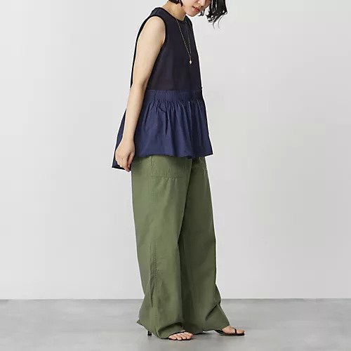 【アダワス/ADAWAS】の【Marisol別注】異素材ペプラムトップス 人気、トレンドファッション・服の通販 founy(ファニー) 　ファッション　Fashion　レディースファッション　Ladies' Fashion Online　トップス・カットソー　Tops/Tshirt　フリル　Frills　ペプラム　Peplum　別注　Special Order　洗える　Washable　other-3|ID: prp329100004553167 ipo3291000000032629497